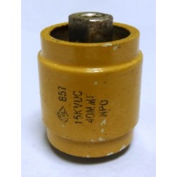 570040-15P Centralab Doorknob Capacitor, 40pf 15kv (Pull)