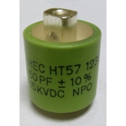570050-15 Doorknob Capacitor, 50pf 15kv,  High Energy