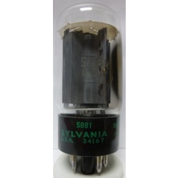 5881 / 6L6WGB Sylvania Tube, Beam Power Amplifier, Matched Pair