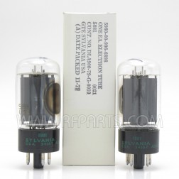 5881 Sylvania Beam Power Amplifier Tube Matched Pair (2) (NOS/NIB)