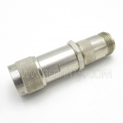 6020-6021 Star Type-N Male to Female Adjustable Length Test Adapter with Gold Contacts (Pull)