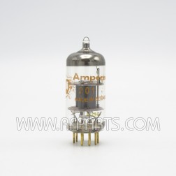 6201 Amperex Gold Pin Grey Plate High Frequency Twin Triode 6201-12AT7-ECC801S (NOS)