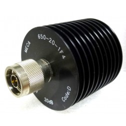 650-20-1F4 Meca Fixed Attenuator, 50 Watt, 20dB, Type-N Male/Female (Pull)