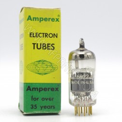 6922 Amperex (PQ) Medium-Mu Triode Gold Pin White Label (NOS)