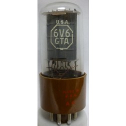 6V6GTA RCA Beam Power Amplifier Tube, Coin Base (NOS/NIB)