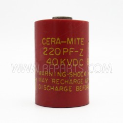 720C8323 Cera-Mite Doorknob Capacitor 220pf 40kvdc