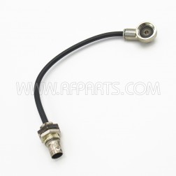 7500-072-.7 Bird Cable Assembly 7 inches with BNC Female Bulkhead to Chassis Connector (NOS)
