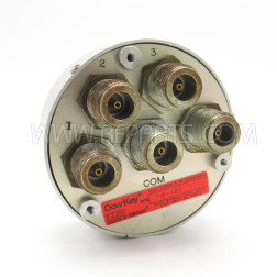 78-101 Dow-Key 4 Position Type-N Female Manual Coax Switch (Pull)