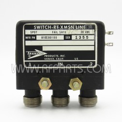 Transco  Product 909C71300 Switch RF XMSN Line SPDT LATCHING  28vdc 