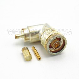 82-5374 Amphenol Right Angle Type-N Crimp Connector (NOS)
