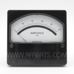 Model 961 Weston 0 to 100 DC Amperes Panel Meter (Pull)