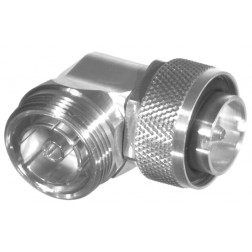 RFD-1652-2 RF Industries Right Angle 7/16 DIN Male to Female IN Series Adapter 