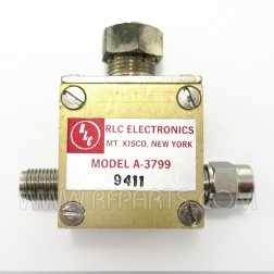 A-3799 RLC Electronics Attenuator 0-15dB 1-1500 MHz Variable SMA M to SMA F (Pull)