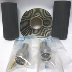 AMP5875-29N-F Type-N Male Crimp Connector Kit (RG214) 2 Connectors w/ Heat Shrink & Coax Seal