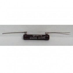 Ohmite 20J22KE Resistor; Wirewound; Res 22 Kilohms; Pwr-Rtg 10 W; Tol 5%; Axial; Vitreous Enamel 5 pieces 