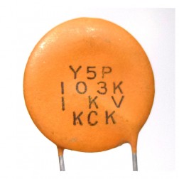 C103-1KV-CL Disc Capacitor.01uf 1kv with Pre-Cut Leads