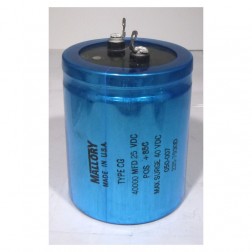 Type CG Mallory Capacitor 40000uf 25v 