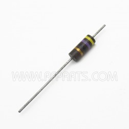 CR1-47  Carbon Resistor 47 ohm 1 watt Cut Leads (Pull)
