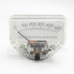 DC Panel Meter 0-500 Microamperes (NOS)