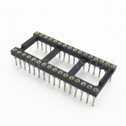 32-Pin Augat Dual-In-Line Package IC Socket 