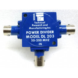 DL203  Power Divider, 20-200 MHz, 33dB Isolation, TRM