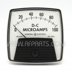 D0-91 General Electric 0-100 DC Microamps Panel Meter (Pull)