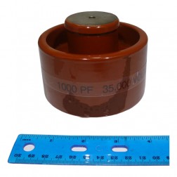 1000-35 Doorknob Capacitor, 1000pf 35kv (Pull)