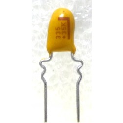 EDST-3.3/35 Capacitor, epoxy dipped, 3.3 uf 35v