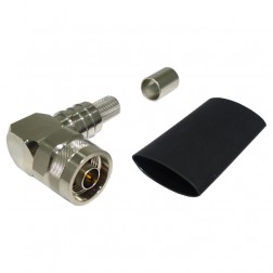 EZ400NMH-RA-X Times Microwave Right Angle Type-N Male Crimp Connector LMR400