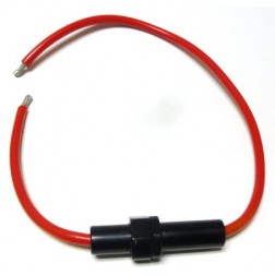 FUSELEAD-AGU  Fuselead for AGU Type Fuses, 21 inch length, 8 awg Red Wire (No Fuse) Messinger