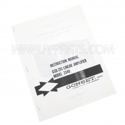 Instruction Manual for the Gonset GSB-201 Linear Amplifier Model 3340