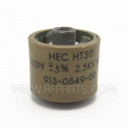 HT50 High Energy Doorknob Capacitor 160pf 2.5kv 5% (Pull)