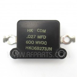 HK06B273JN HK Transmitting Mica Capacitor, 27000pf (.027mfd) 600vdc, CM45B273J