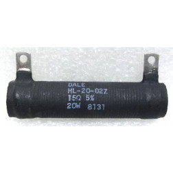 HL20-02Z-15 Wirewound Resistor, 15ohm 20watt, 5%, Dale