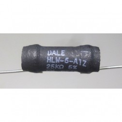 HLW6-A1Z-25K Dale  Wirewound Resistor 25k ohm 8 watt 5% (NOS)