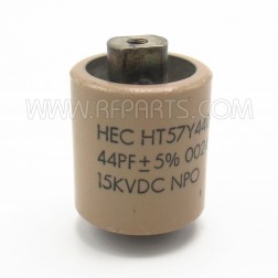 HT57Y440JE High Energy Doorknob Capacitor 44pf 15Kv 5% (Pull)