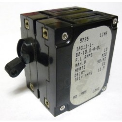 IAG11-1-62-10 Airpax Dual AC 10a Circuit Breaker (NOS)