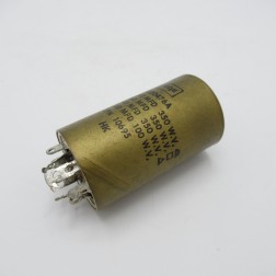 DD0476A  Twist Lock Capacitor 4 sec, 60/60/40uf@350v,and 100uf @100v, CDE (NOS)