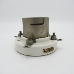 123-211-1 EF Johnson Ceramic 4 Pin Tube Socket, (NOS)