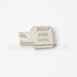 J101-300 Saha Metal Cased Mica Capacitor Case F 300pf 250v (NOS)