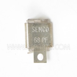 J101-68 Semco Metal Cased Mica Capacitor Case B 68pf 350v (NOS)