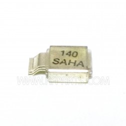 J602-140 Saha Metal Cased Mica Capacitor 140pf 250v (NOS)