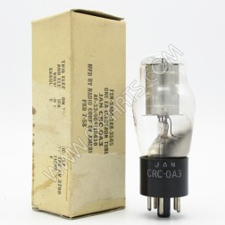 0A3-JAN-CRC RCA Glow Discharge Diode Voltage Regulator (NOS)