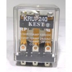 KRUP240 Kest 3PDT 13 amp 240 vac Coil Relay