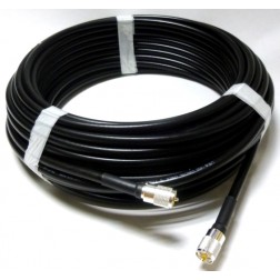 125' LMR400 Cable Assembly with PL259A Connectors 
