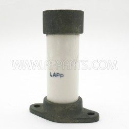 4 Inch Lapp Ceramic Stand-Off with Metal Base and Cap (Pull)