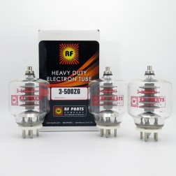 3-500ZG, 3-500Z RF Parts Transmit Tube, One Year Warranty Matched Set of Three (3)