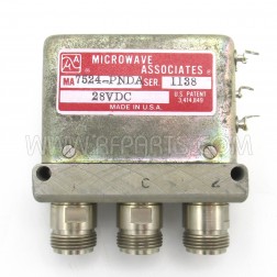 MA7524-PNDA Microwave Associates SPDT Type-N Coaxial Switch 28VDC (Pull)