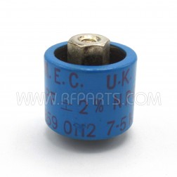 580062-7 MEC NPO Doorknob Capacitor 62pf 7.5kv 2% (Pull)