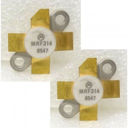 MRF314 Motorola NPN Silicon Power Transistor 30W 30-200MHz 28V Matched Pair (2) (NOS)